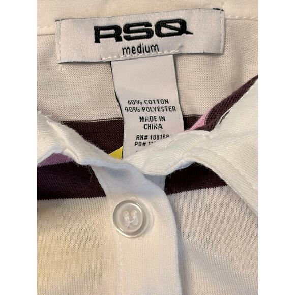 RSQ Striped Kids' Polo Shirt size Medium New with Tag - Picture 4 of 5